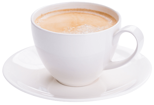 Eine Kaffeetasse mit Kaffee